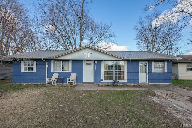 56626 Miller Dr, Elkhart, IN 46516 - view of front of property with a front lawn and metal roof