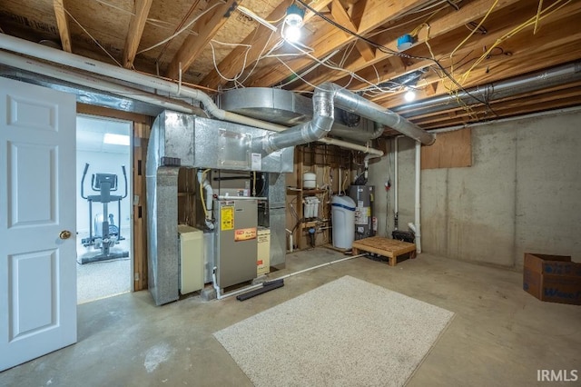 455 Lagrange St, West Lafayette, IN 47906 - unfinished basement featuring gas water heater