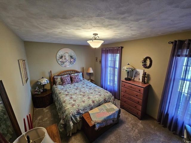 501 Monticello Dr, Vincennes, IN 47591 - carpeted bedroom featuring a textured ceiling