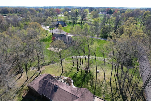 402 Easy St, Mount Carmel, IL 62863 - aerial view with a wooded view