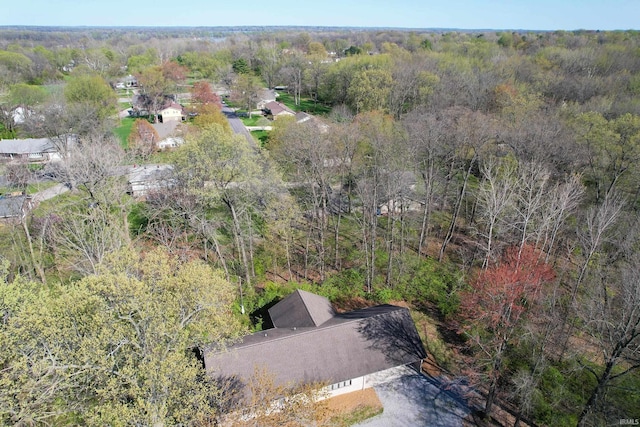 402 Easy St, Mount Carmel, IL 62863 - aerial view featuring a forest view