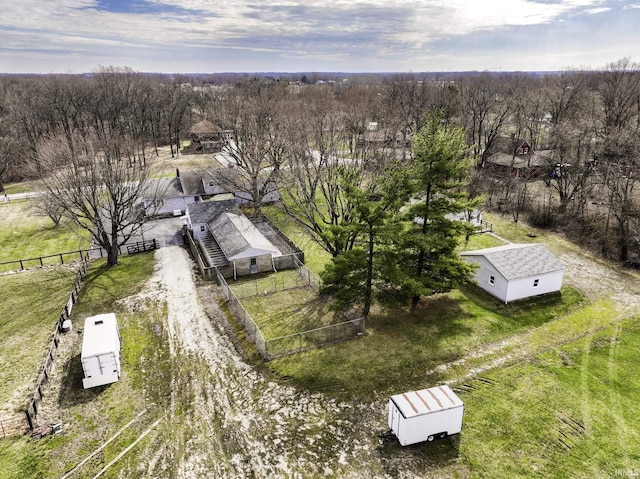 411 S County Road 550 E, Selma, IN 47383 - birds eye view of property with a rural view