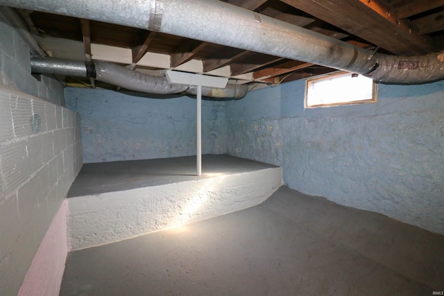 view of below grade area