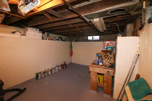 view of basement
