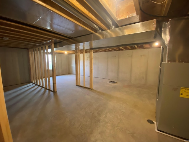view of basement