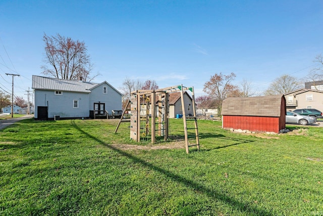 604 Short St, Decatur, IN 46733 - view of jungle gym with a yard
