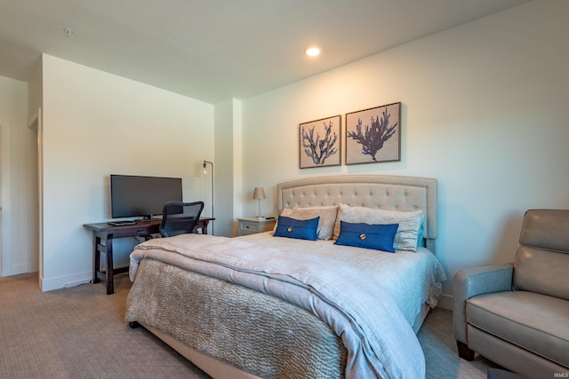 304 W Kirkwood Ave Unit 305, Bloomington, IN 47404 - bedroom with recessed lighting, baseboards, and carpet floors