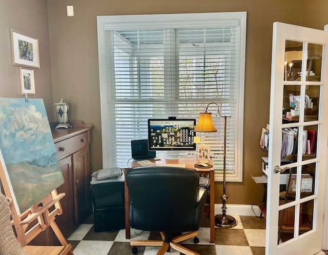 office featuring baseboards