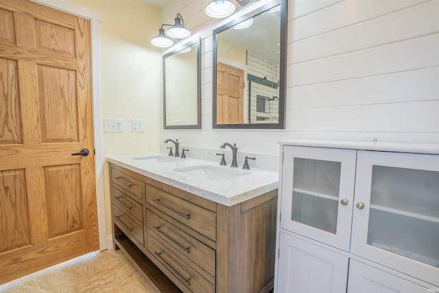 5793 E Pierce Rd, Monticello, IN 47960 - bathroom featuring a sink and double vanity