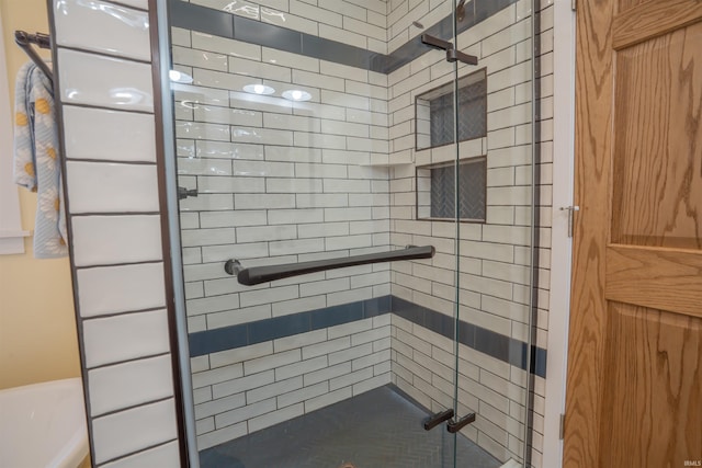 5793 E Pierce Rd, Monticello, IN 47960 - full bathroom with a shower stall