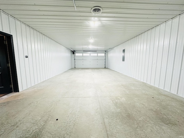 8342 S Sr 17 Hwy, Plymouth, IN 46563 - garage featuring visible vents and metal wall