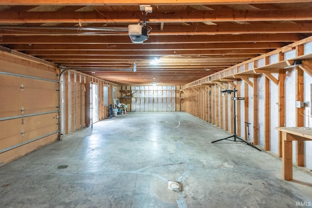 3066 N Pierce Dr, Solsberry, IN 47459 - garage with a garage door opener