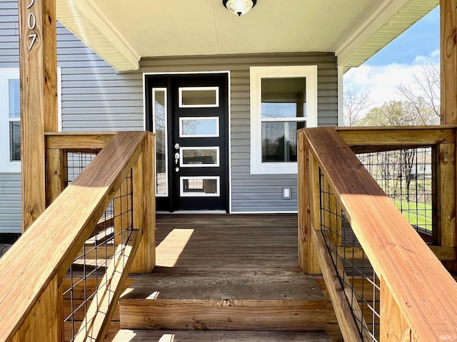 view of exterior entry