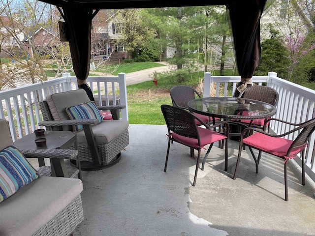 view of patio / terrace featuring outdoor dining space