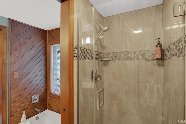 full bath featuring a stall shower