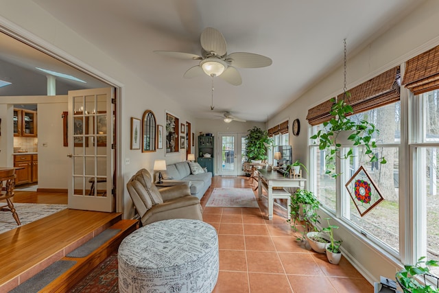 379 Pleasant View Dr, Evansville, IN 47711 - sunroom with french doors