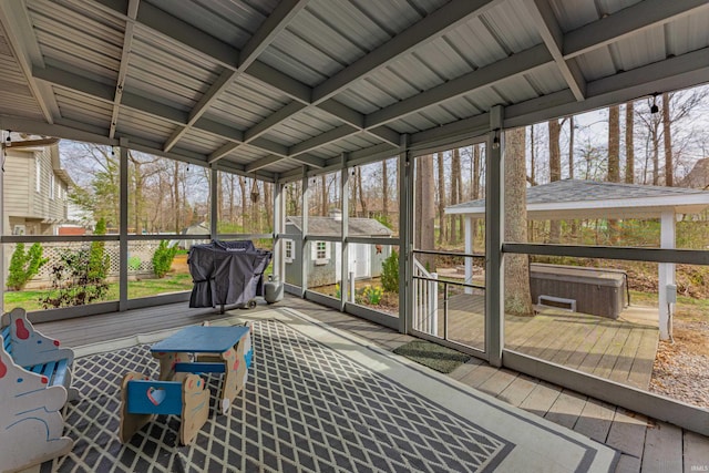 379 Pleasant View Dr, Evansville, IN 47711 - unfurnished sunroom with a healthy amount of sunlight
