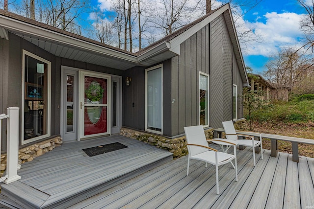 379 Pleasant View Dr, Evansville, IN 47711 - view of wooden deck