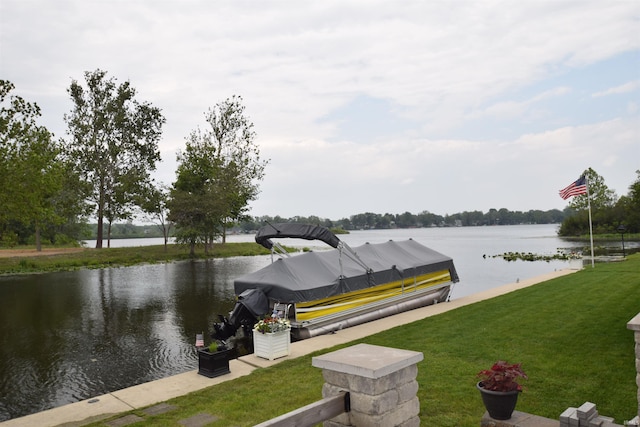 54 Ems B38A, Leesburg, IN 46538 - dock featuring a water view and a lawn