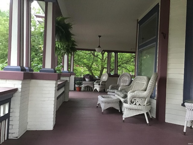 view of sunroom