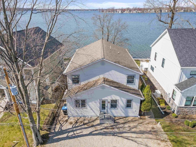 11523 N Crowdale Dr, Syracuse, IN 46567 - aerial view featuring a water view