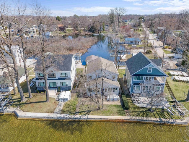 11523 N Crowdale Dr, Syracuse, IN 46567 - bird's eye view featuring a water view and a residential view