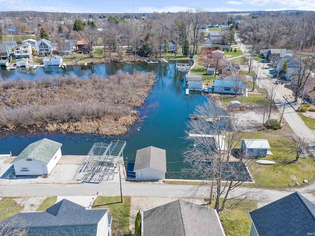 11523 N Crowdale Dr, Syracuse, IN 46567 - birds eye view of property with a residential view and a water view