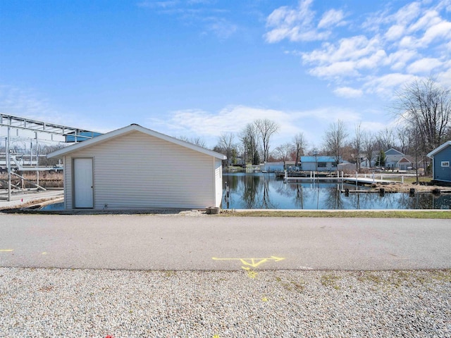11523 N Crowdale Dr, Syracuse, IN 46567 - exterior space featuring a water view