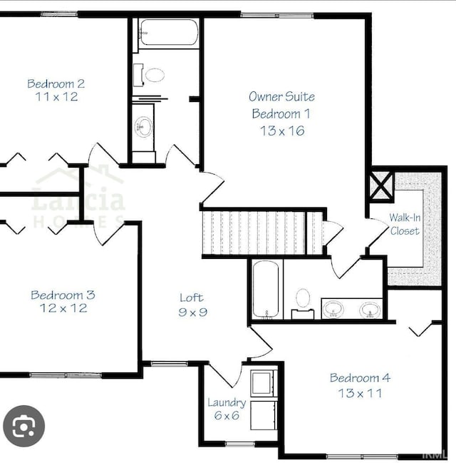 1332 Pueblo Trl, Fort Wayne, IN 46845 - property floor plan
