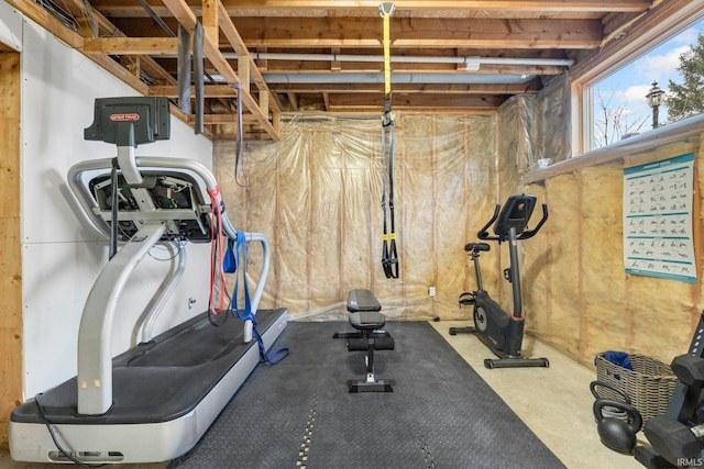 view of workout area