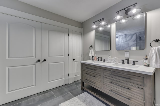 8780 N Old State Road 37th Rd, Bloomington, IN 47408 - full bath with a sink and double vanity