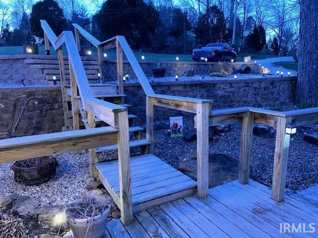 3008 Chigger Ridge Rd Unit 395, 396, Birdseye, IN 47513 - view of wooden terrace