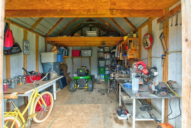 view of storage room