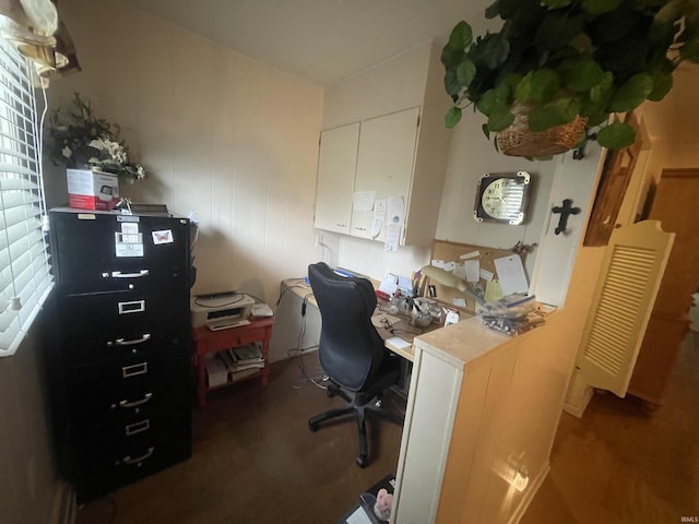 view of home office