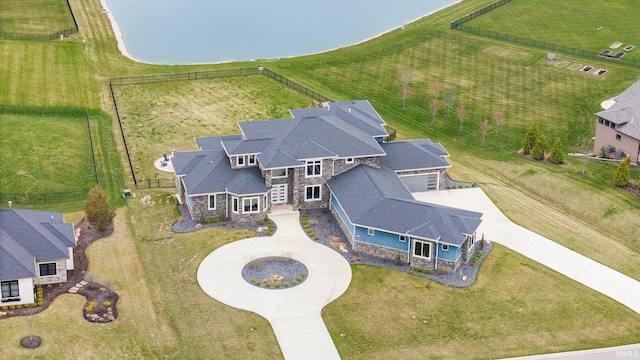 birds eye view of property
