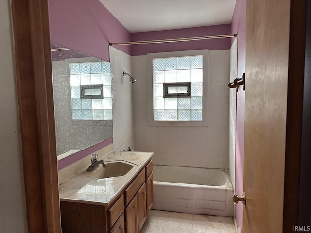 1501 Lafayette St, Valparaiso, IN 46383 - bathroom with vanity and shower / bathtub combination