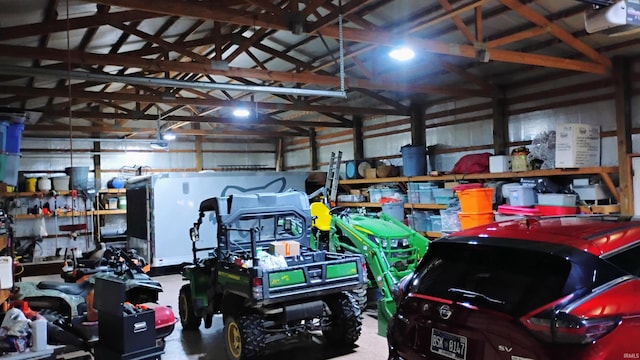 160 N Deer Run Ln, Petersburg, IN 47567 - garage with a garage door opener
