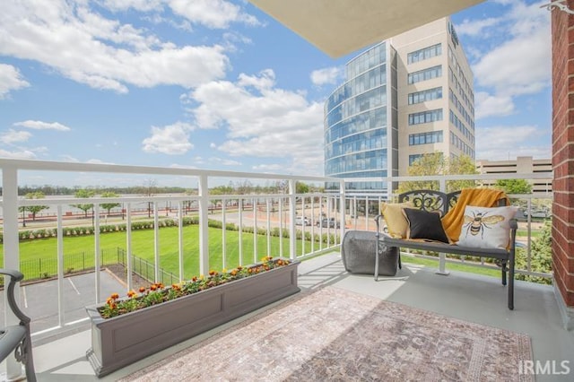 view of balcony