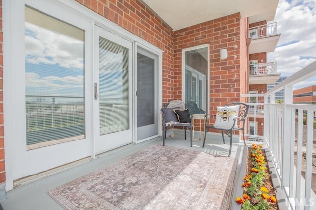 view of balcony