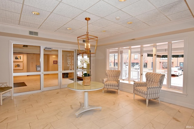 community lobby featuring visible vents