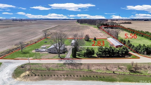 104 S Meridian Rd, Rochester, IN 46975 - drone / aerial view featuring a rural view