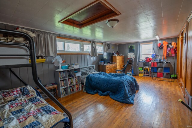 bedroom featuring hardwood / wood-style flooring