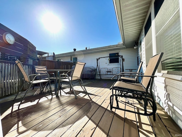 2119 Windwood Dr, Bedford, IN 47421 - view of wooden deck