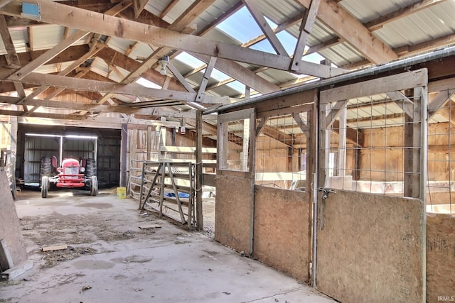 view of horse barn