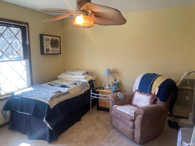 15516 Menominee Dr, Plymouth, IN 46563 - carpeted bedroom featuring a ceiling fan