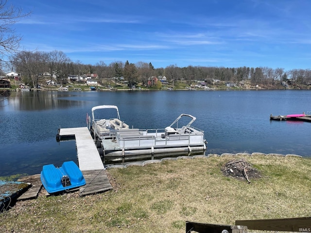 15516 Menominee Dr, Plymouth, IN 46563 - view of dock featuring a water view