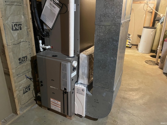 15516 Menominee Dr, Plymouth, IN 46563 - utility room featuring heating unit