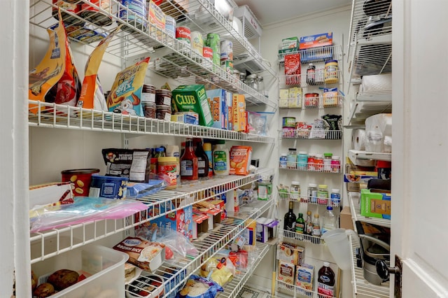 view of storage area