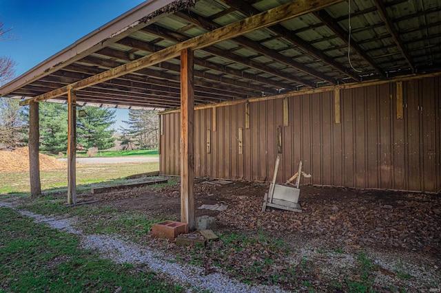 8901 Vienna Rd, Evansville, IN 47720 - view of patio / terrace featuring a carport