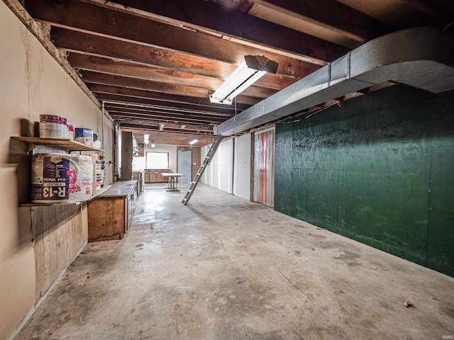 8901 Vienna Rd, Evansville, IN 47720 - view of unfinished basement